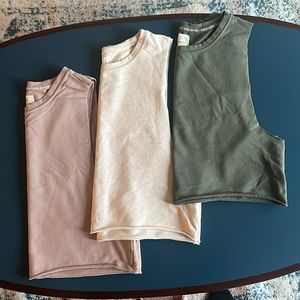 Set of 3 Offline Cropped Tank Tops